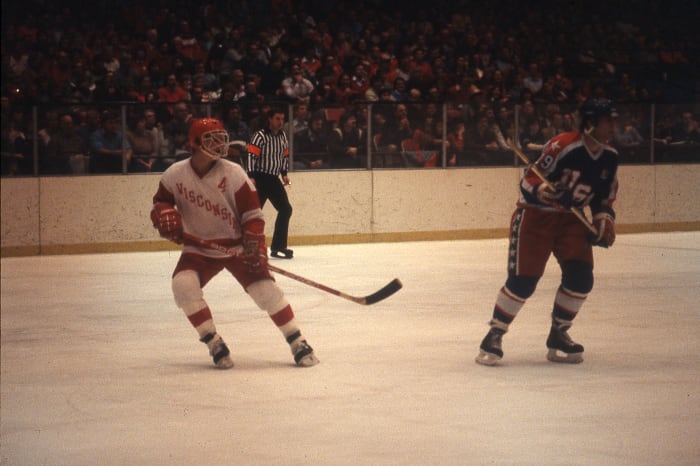 Wisconsin hockey star Gary Suter
